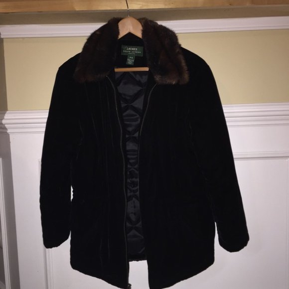 Ralph Lauren Black Winter Coat - Picture 1 of 8